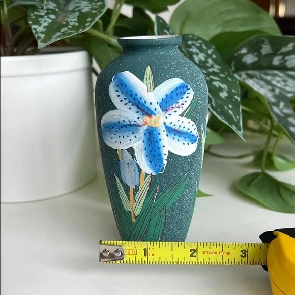 Vintage Hand Painted Floral Bud Vase - Picture 12 of 12